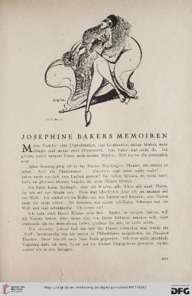 7: Josephine Bakers Memoiren