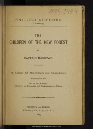 The children of the New Forest