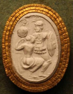 Ajax raubt Kassandra (Daktyliothek, Zweites Historisches Tausend)