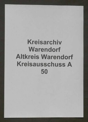 Vorausleistungen zum Wegebau