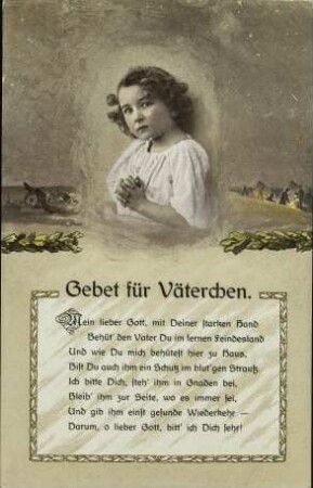 Gebet für Väterchen. Mein lieber Gott [...]