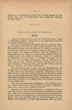 Einundzwanzigstes Kapitel. Staub