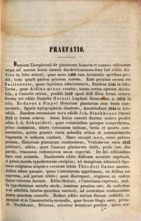 Theophrasti Eresii Opera quae supersunt omnia, 1. Historiam plantarum continens