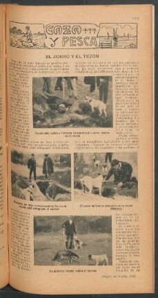 El zorro y el tejón : Caza y pesca