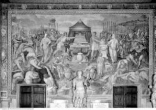 Freskenzyklus zu Begebenheiten der frühen römischen Republik, Mucius Scaevola im Lager des Porsena