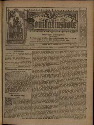 Ausgabe vom Sonntag, den 04. November 1917.