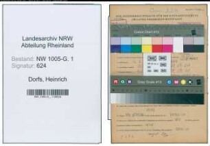 Entnazifizierung Heinrich Dorfs , geb. 12.02.1905 (Gaertner)