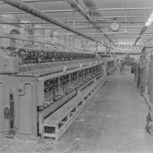 Hainitz, Flachsspinnerei : Hainitz. VEB Flachsspinnerei Hainitz. Produktionshalle