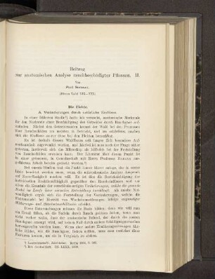 Beitrag zur anatomischen Analyse rauchbeschädigter Pflanzen. II.