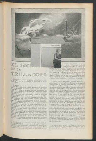 El incendio de la trilladora