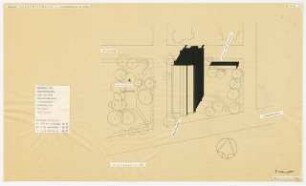 Studienarbeiten: Semsteraufgabe, Bebauung Bismarckstraße, Lageplan 1:500