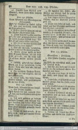 Der 139. Psalm. Gewissens-Prüfung