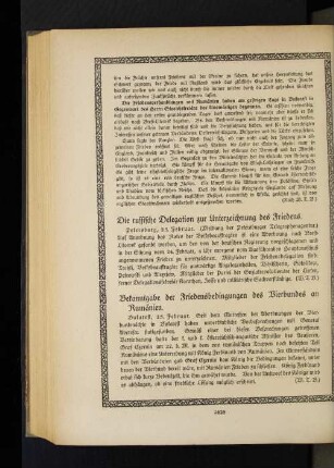 Die russische Delegation zur Unterzeichnung des Friedens.