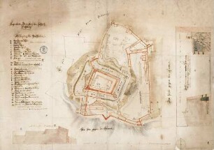 Eigentlicher Grundtriß des Schlosß Preßburg (Bratislava in der Slowakei). Anno. 1683.