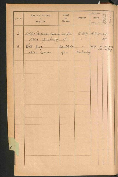 Standesamtsbuch der Stadt Aschaffenburg: Register Eheschließungen 1927 - 1929