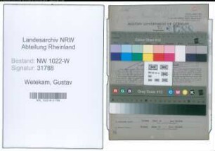Entnazifizierung Gustav Wetekam , geb. 22.05.1913 (Bahnbeamter)