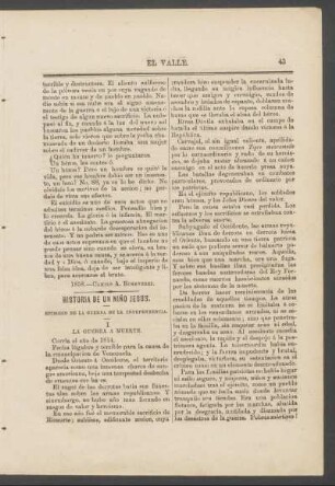 Historia de un niño Jesús. : Episodio de la guerra de la independencia.