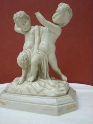 Knabe und kleiner Faun