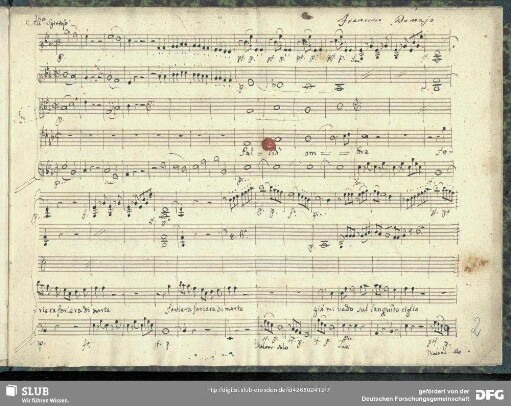 Aria: Pallid'ombra foriera di morte