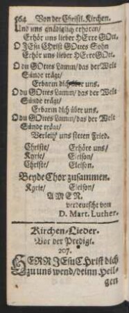Kirchen-Lieder.