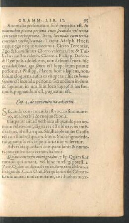 Cap. 3, de convenientia adverbii.
