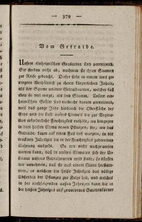 Vom Getraide