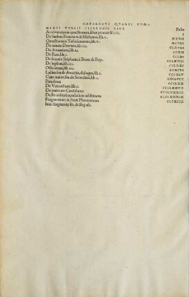 Catalogvs Qvarti Tomi.