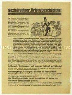 Aufruf der SPD zur Reichstagswahl am 31. Juli 1932