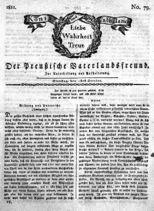 No. 79., vom 1sten October