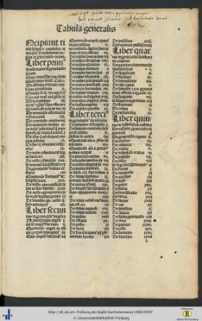 Tabula generalis