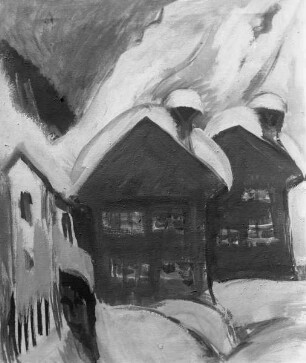 Häuser im Schnee