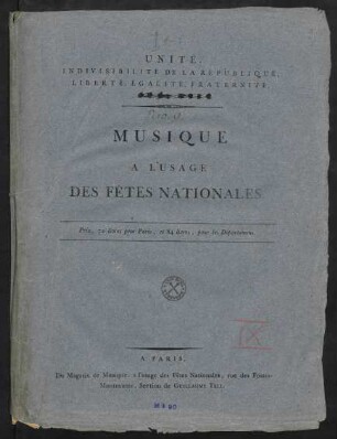 Musique à l'usage des fêtes nationales