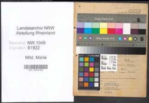 Entnazifizierung Maria Mild , geb. 21.12.1903 (Kaufmann)
