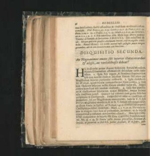 Disquisitio Secunda.