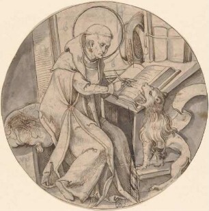 Heiliger Hieronymus (Entwurfszeichnung f?ür einen Scheibenriss)