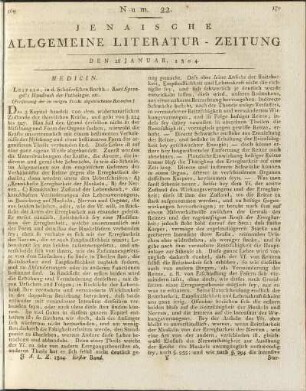 Num. 22. Den 26. Januar 1804