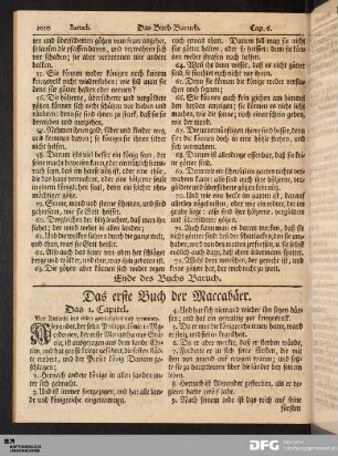 Das erste Buch der Maccabäer.