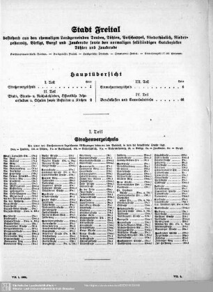 Stadt Freital : bestehend aus den ehemaligen Landgemeinden Deuben, Döhlen, Potschappel, Niederhäslich, Niederpesterwitz, Birkigt, Burgk und Zauckerode sowie den vormaligen selbständigen Gutsbezirken Döhlen und Zauckerode