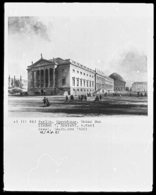 Berlin, Opernhaus, Unter den Linden 7, Ansicht
