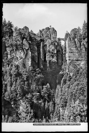 Blick auf die Basteibrücke