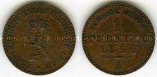 Reuß jüngerer Linie, 1 Pfennig