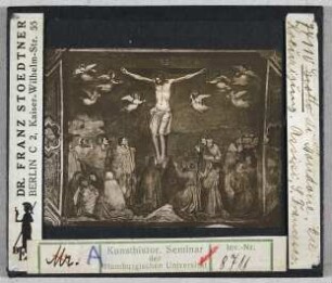 Assisi, San Francesco: Oberkirche, Langhaus, Kreuzigung (Stoedtner-Nr. 74110)