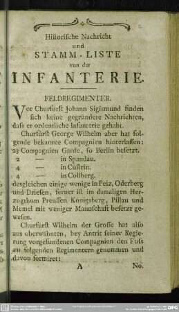 Infanterie