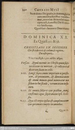 Dominica XX. Ex Quaest. 50. & 51.