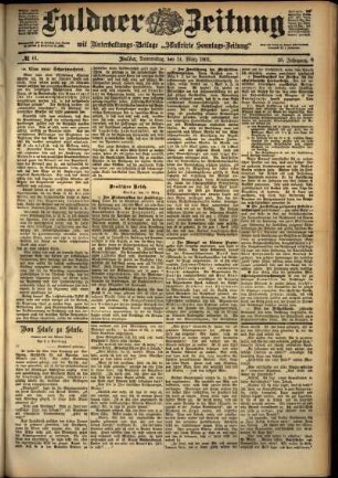Ausgabe vom Donnerstag, den 14. März 1901.