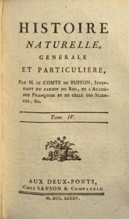 Histoire naturelle, générale et particulière, [1,]4