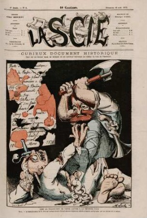Curieux document historique. Saisi sur un facteur rural, au moment où cet infortuné traversait les défilés du bois de Vincennes.