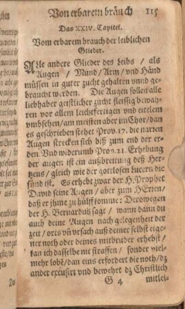 Das XXIV. Capitel. Vom erbarem brauch der leiblichen Glieder.
