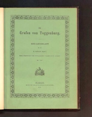 Die Grafen von Toggenburg