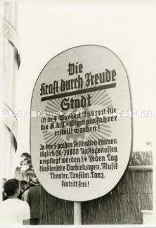 Die "KdF-Stadt" zur Zeit der Olympischen Spiele 1936